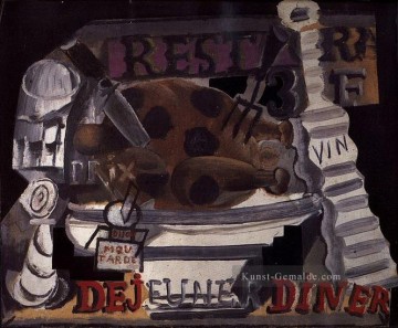 Restaurant 1914 Kubisten Ölgemälde